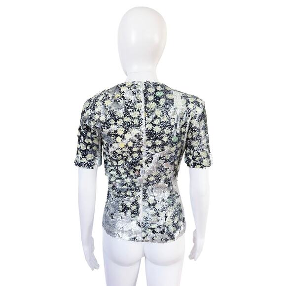 Preen by Thornton Bregazzi Sequin Gathered Top - Picture 4 of 5